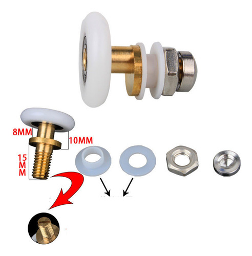 Rodillos Para Puertas De Ducha, 23mm