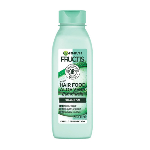 Imagen 1 de 1 de Shampoo Garnier Fructis Hair Food Aloe Vera tubo depresible 300 ml
