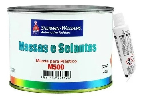 Imagen 3 de 3 de Masilla Flexible Para Plasticos Sherwin 430grs Paragolpes