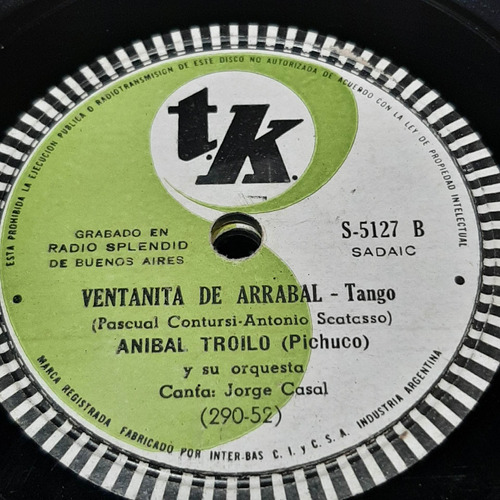 Pasta Anibal Troilo Jorge Casal Tk- C341