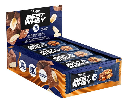 12 Barras Best Whey 10gr - Atlhetica