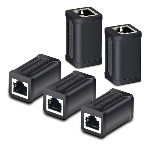 Acoplador En Linea Rj45  Benfei 5 Pack Cat7 Cat6 Cat5e Ethe