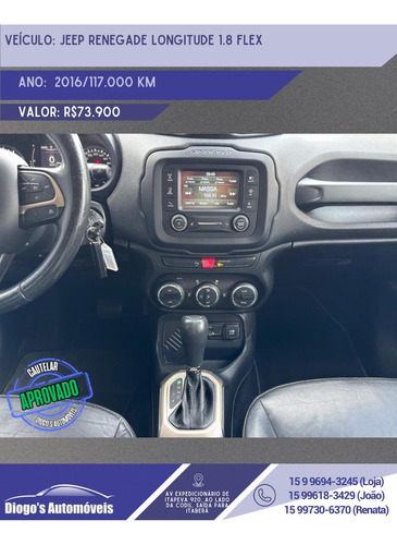 Jeep Renegade 1.8 Longitude Flex Aut. 5p