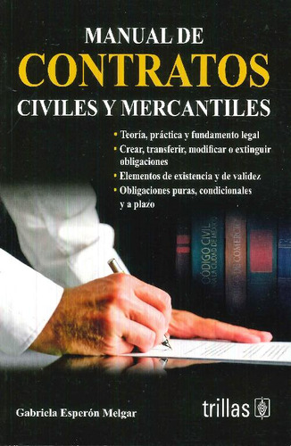 Libro Manual De Contratos Civiles Y Mercantiles De Gabriela