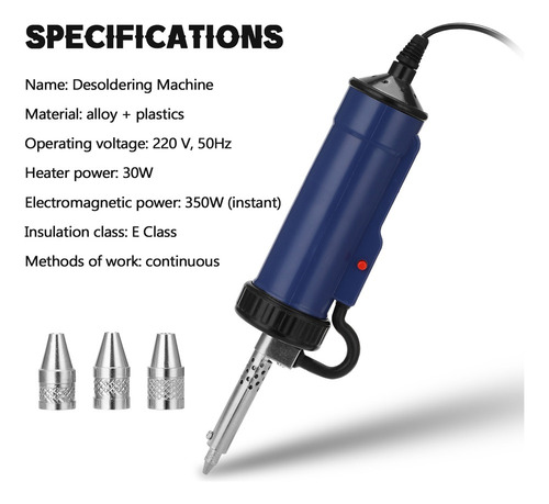 . Vacío De Succión De Estaño Bbt-580 De Soldadura Eléctrica