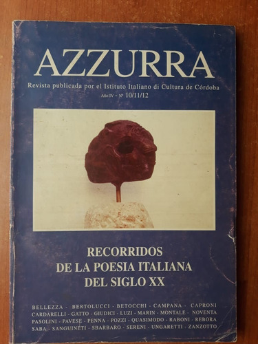 Azzurra Recorridos De La Poesía Italiana Del Siglo Xx