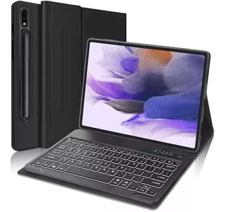 Funda Con Teclado Para Samsung Galaxy Tab S7 Fe / S7 Plus