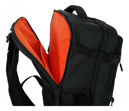 Mochila Elf Viajera Engomada Negro Liso