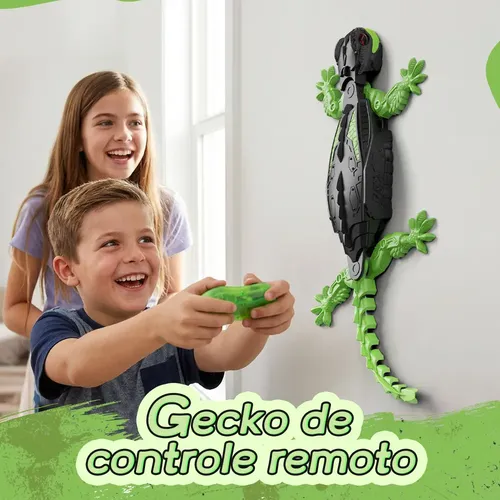 Lagarto Robot A Control Remoto – Gecko Trepador Y Reptador Con Luces LED, Juguete Para Niños De 4 A 6 Años