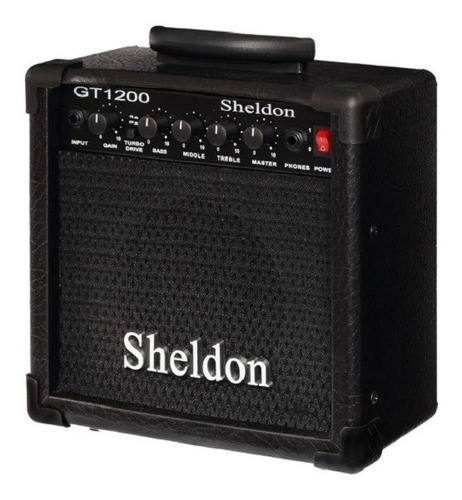 Amplificador Guitarra Sheldon Gt-1200 15w Rms - Preto