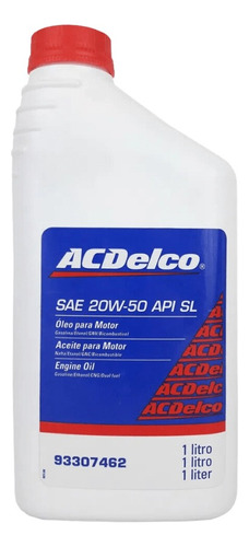 Oleo Motor 20w50 Acdelco Mineral