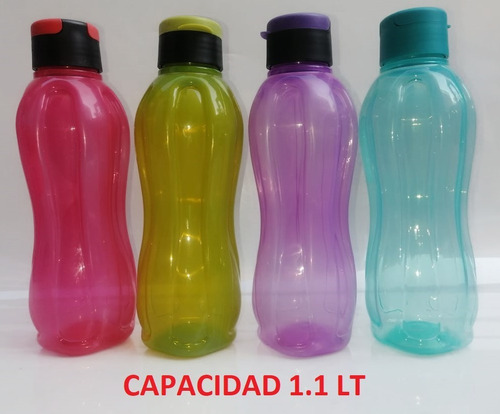 Lote De 4 Botellas Deportivas Para Agua 1.1 Lt Warrior