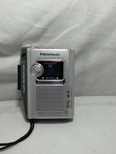 Mini Cassette Recorder Rq - L 31 . Panasonic . Prateado (Usado)
