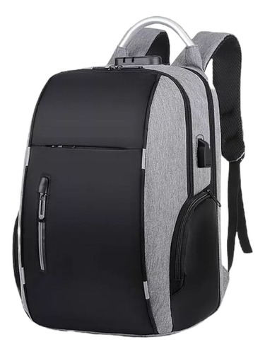 Mochila Antirrobo De Gran Capacidad Con Cargador Usb 30l