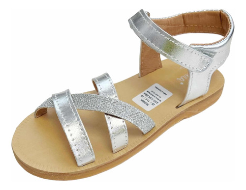 Sandalias Nena Niña Clara Plata - Olivetta