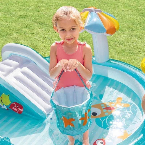 Juego Acuatico Alberca Piscina Inflable Cocodrilo Niño Intex