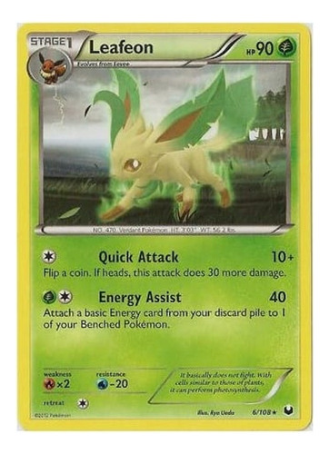 Cartas Pokemon Leafeon Dark Explorers