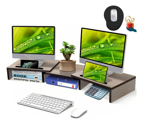 Elegante Soporte Monitor Elevador Piso Pantalla Computadora