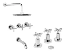 Comprar Combo Griferías Hydros Novara Bidet + Ducha Embutir Ahora 12