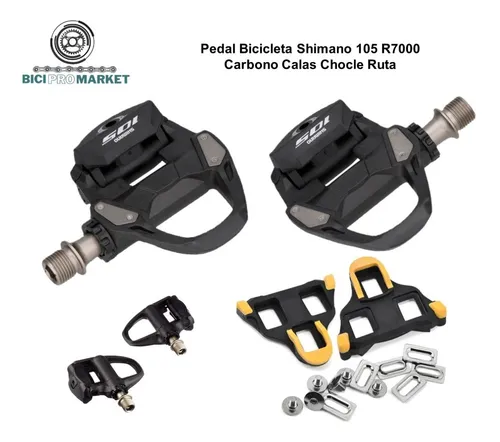 Pedales bicicleta carretera Shimano 105 PD-R7000 con calas Shimano