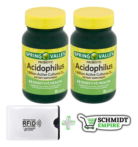 Spring Valley - Suplemento Dietético Probiótico Acidophil.