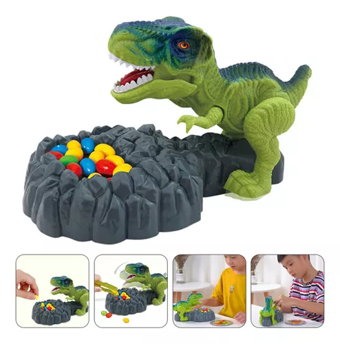 Brinquedo de Dinossauro caixa de surpresa de aperto batalha truque jogar  brinquedo jogo de mesa