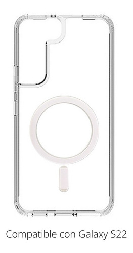 Imagen 2 de 10 de Kit Funda + Cubo 20w + Cargador Magsafe Para Samsung S22
