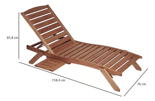 Tumbona de madera apilable Ipanema Mestra Gbwt