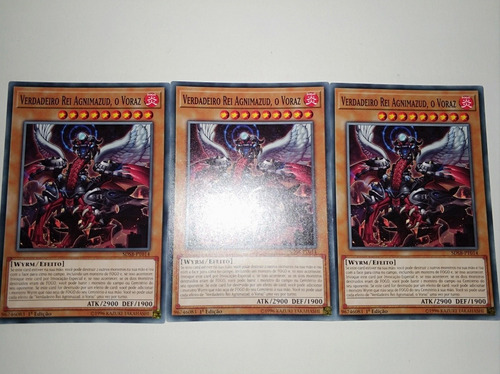 Yugioh - 3x True King Agnimazud , The Vanisher Em Português