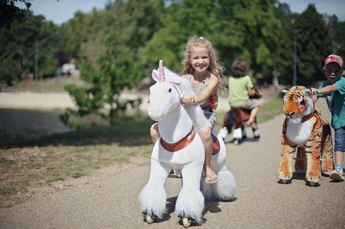 Smart Gear Pony Unicornio Blanco Ciclo Paseo En El Juguete:
