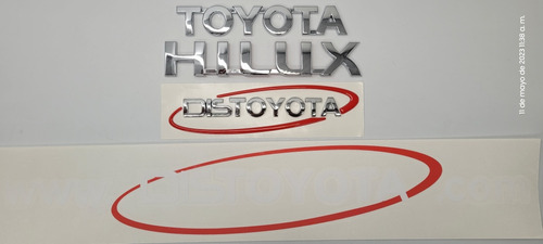 Toyota Hilux Vigo Emblemas Y Calcomanias X 4