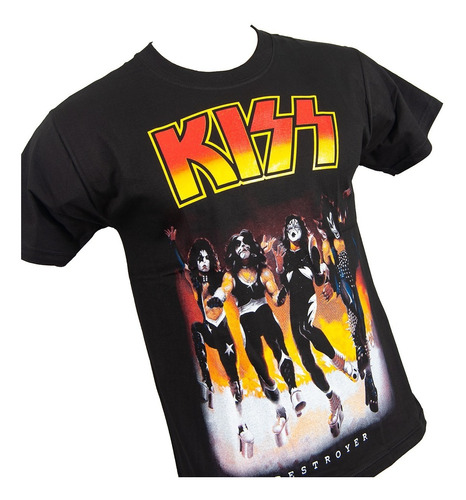 Remera Algodon Kiss Destroyer Rock Hombre Mujer Engendro