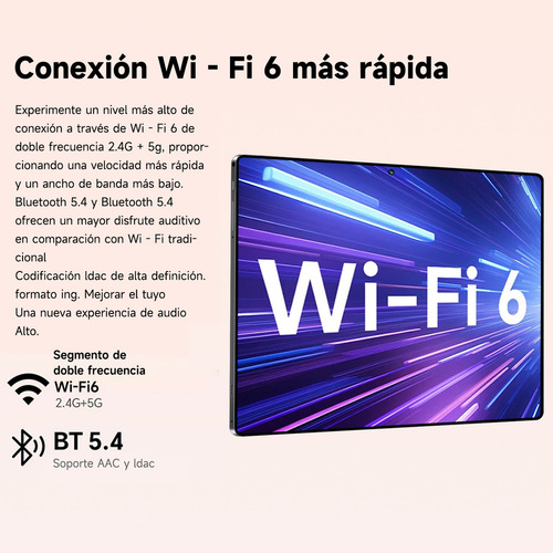 Tablet Hancdon S12 Full Band Doble Sim y Doble Espera con Wifi 5g Android 13 Almacenamiento 512gb Ram 12gb Negro