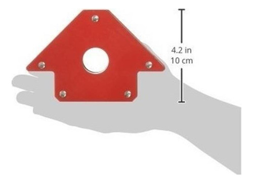 Set De 4 Escuadras Magnética Para Soldar 50 Lbs 110 Mm