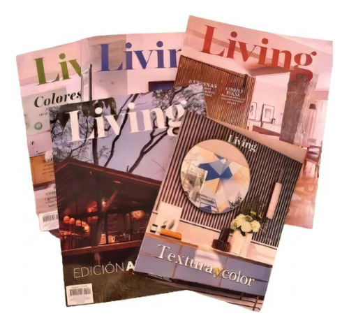 Revistas Pack 5 Lote Living Coleccion Decoracion Ideas Diseño Interior Tendencias Actuales Creativas Hogar Optimizar El Espacio Iluminacion Transformar Crear Ambientes Armoniosos Decorativos Elegantes