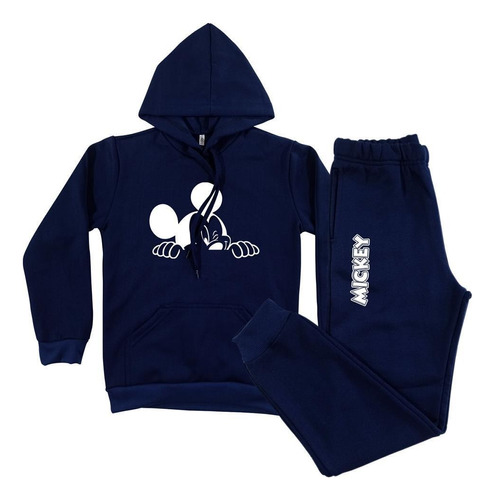 Conjunto De Moletom Desenho Infantil Mickey Blusa + Calça