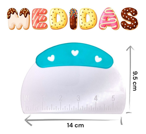 1 Pz Espátula De Plástico Para Crema Cortador De Masa