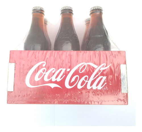 6 Botella 237 Ml 100 Años De Coca Cola Con Rejilla Nuevas