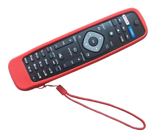 Funda Para Control Philips Tv 32plf2909 40pfl4609 Rojo