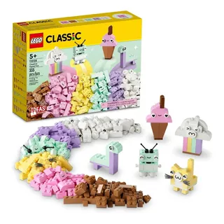 Kit Lego Classic Diversión Creativa Pastel 11028 333 Piezas