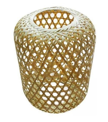 3 Lámpara De Bambú Tejida Lámpara De Techo Cubierta De