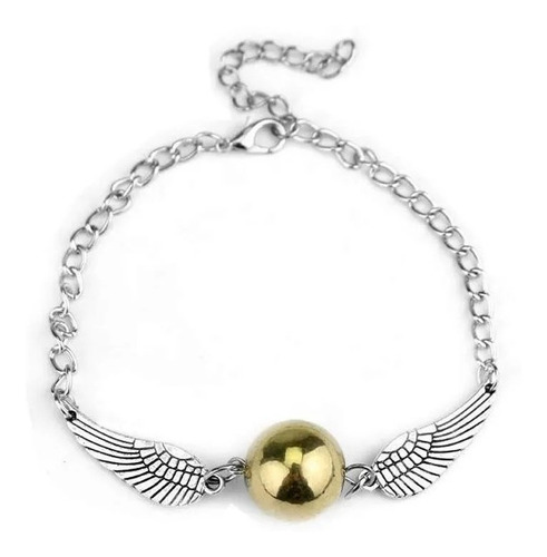 Pulsera Snitch Dorada Harry Potter Quidditch Hp Ala Licencia