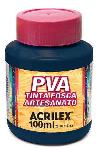 Tinta Pva Fosca Para Artesanato 100ml - Acrilex Acrilex Cor Castanho Claro