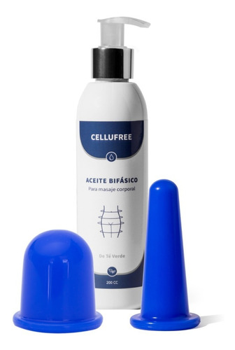 Cellufree Kit Skin Total 2 Ventosas + Aceite Bifásico
