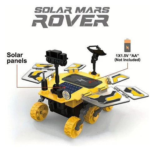 Vehiculo Robot Solar Lunar Mars Rover P/armar