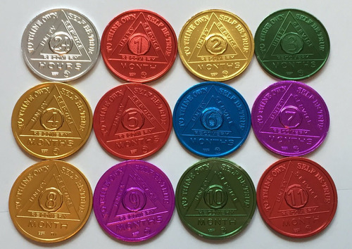 Set De 12 Medallones Aa De Recuperación / Monedas Bsp Conme