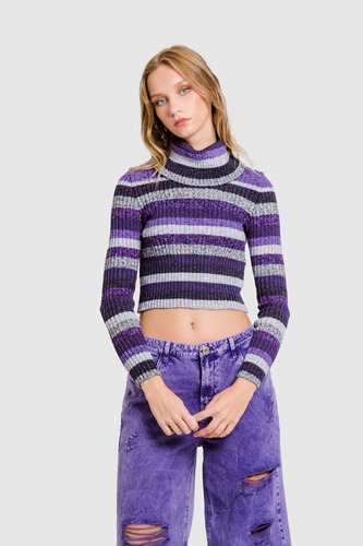 Chompa Crop Sidney - Morado