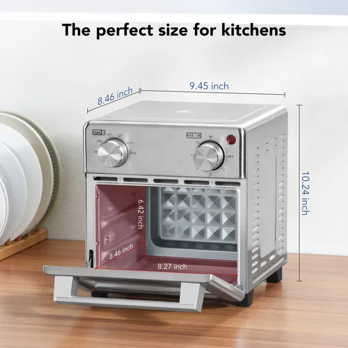Combo Horno Tostador 5 En 1 8l Convección Acero Inoxidable