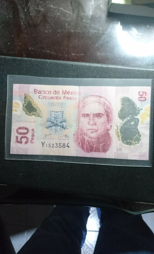 Billete De Colección De Cincuenta Pesos Morelos Serie R