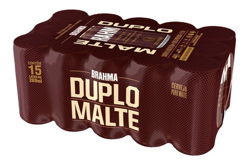 Cerveja Brahma Duplo Malte 269ml - Pack Com 15 Unidades